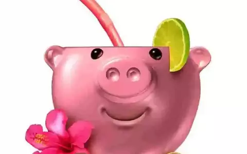 Symbol As A Piggy Bank Shaped As An Alcoholic Drink With 3 D Illustration