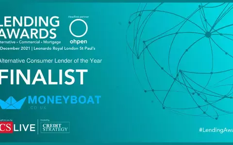 Moneyboat Finalist at Lending Awards for Alternative Consumer lender of the year